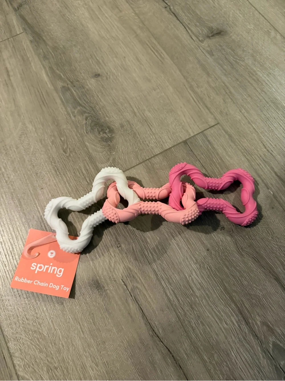 NWT Sun Squad / Spring Rubber Chain Dog Toy - New